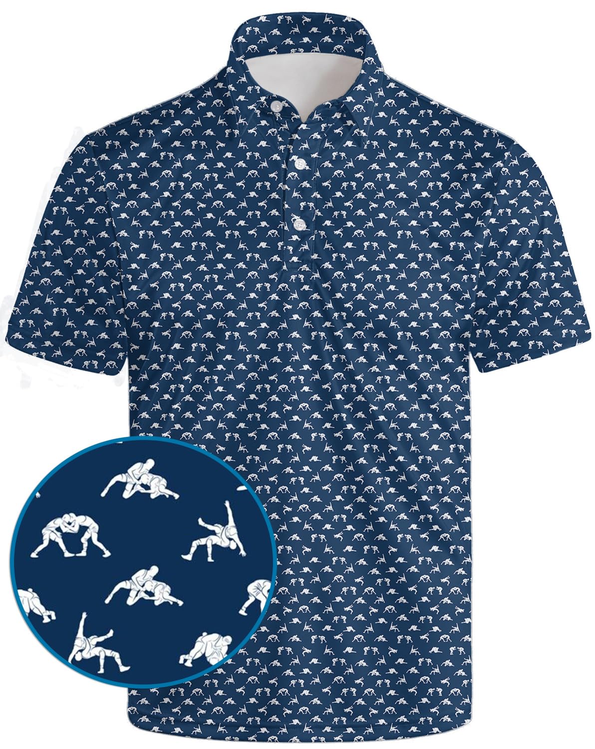 Golf Shirts for Men Funny Golf Polo Shirts Short Sleeve Polo Shirts Moisture Wicking Performance Golf Outfits