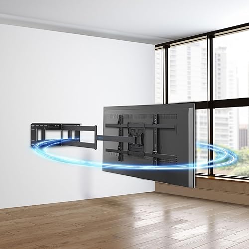 Miniatura 9 de Mount-It! Soporte de TV de brazo largo, soporte de pared largo de movimiento completo con extensión de 38.5 pulgadas, soporte de pared para TV se