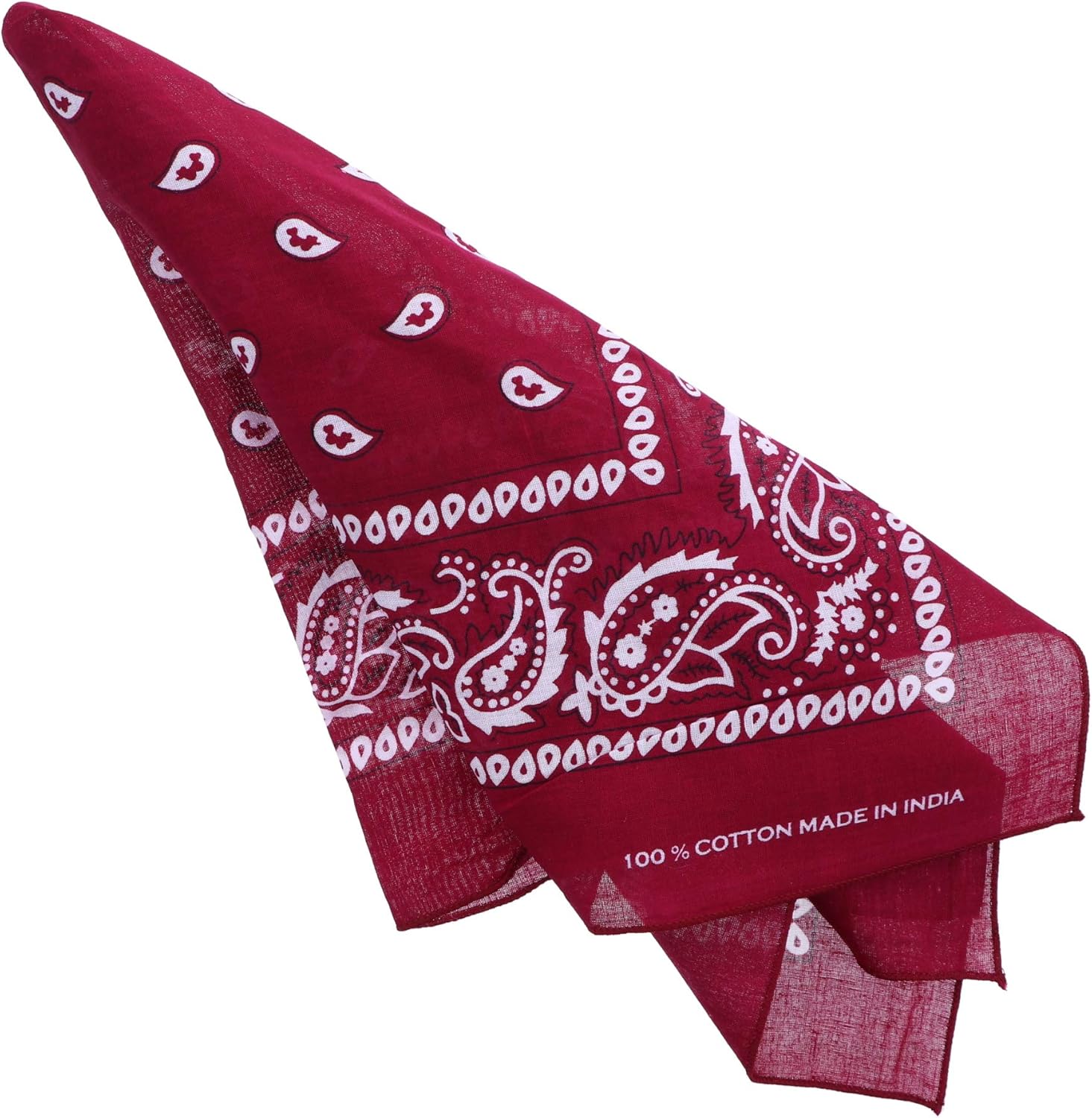 Motique Accessories Extra Large Paisley Bandana 27x27 Inch - Set of 4 - Image 2