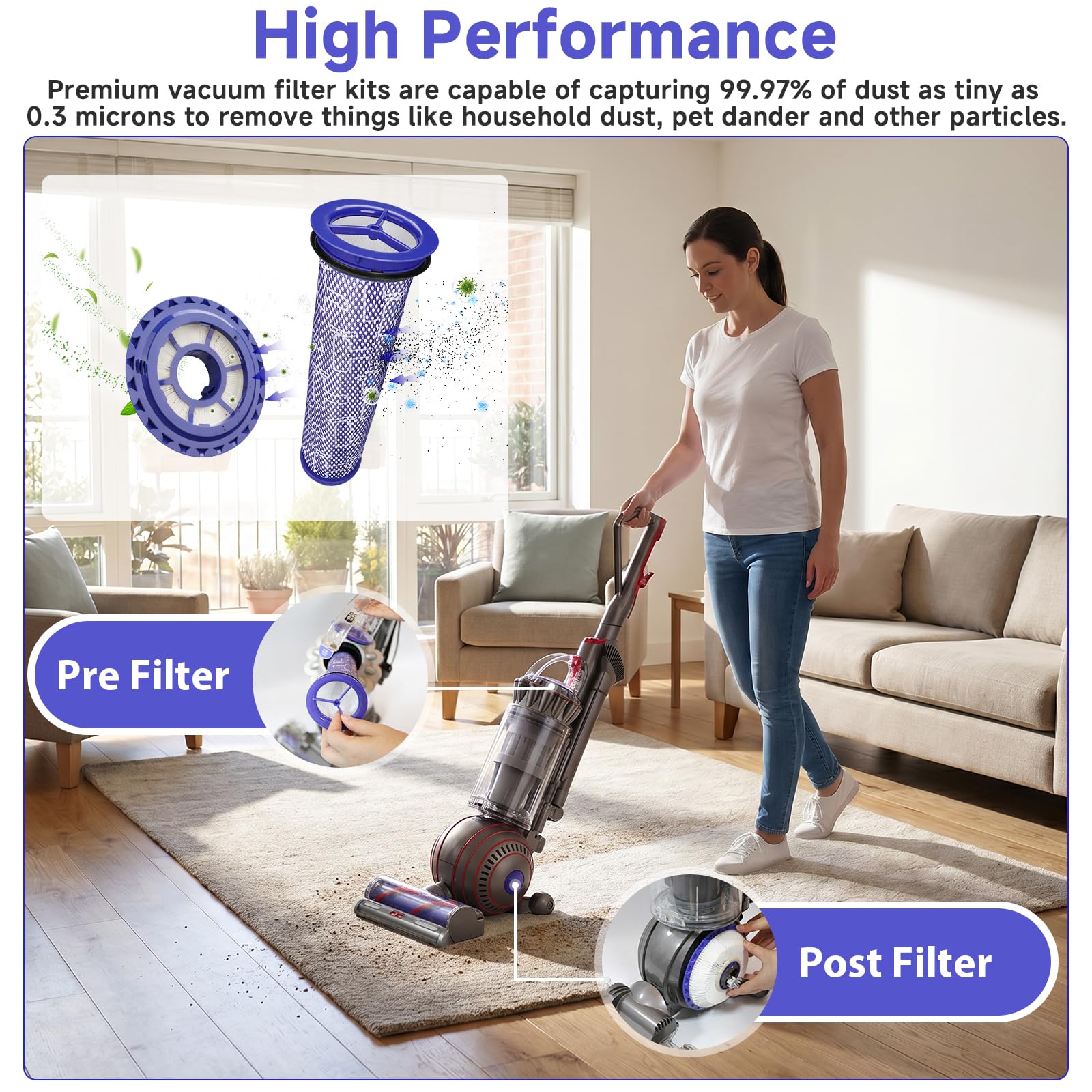 Dyson Ball Filter Replacements - Pet Hair & Dust -7