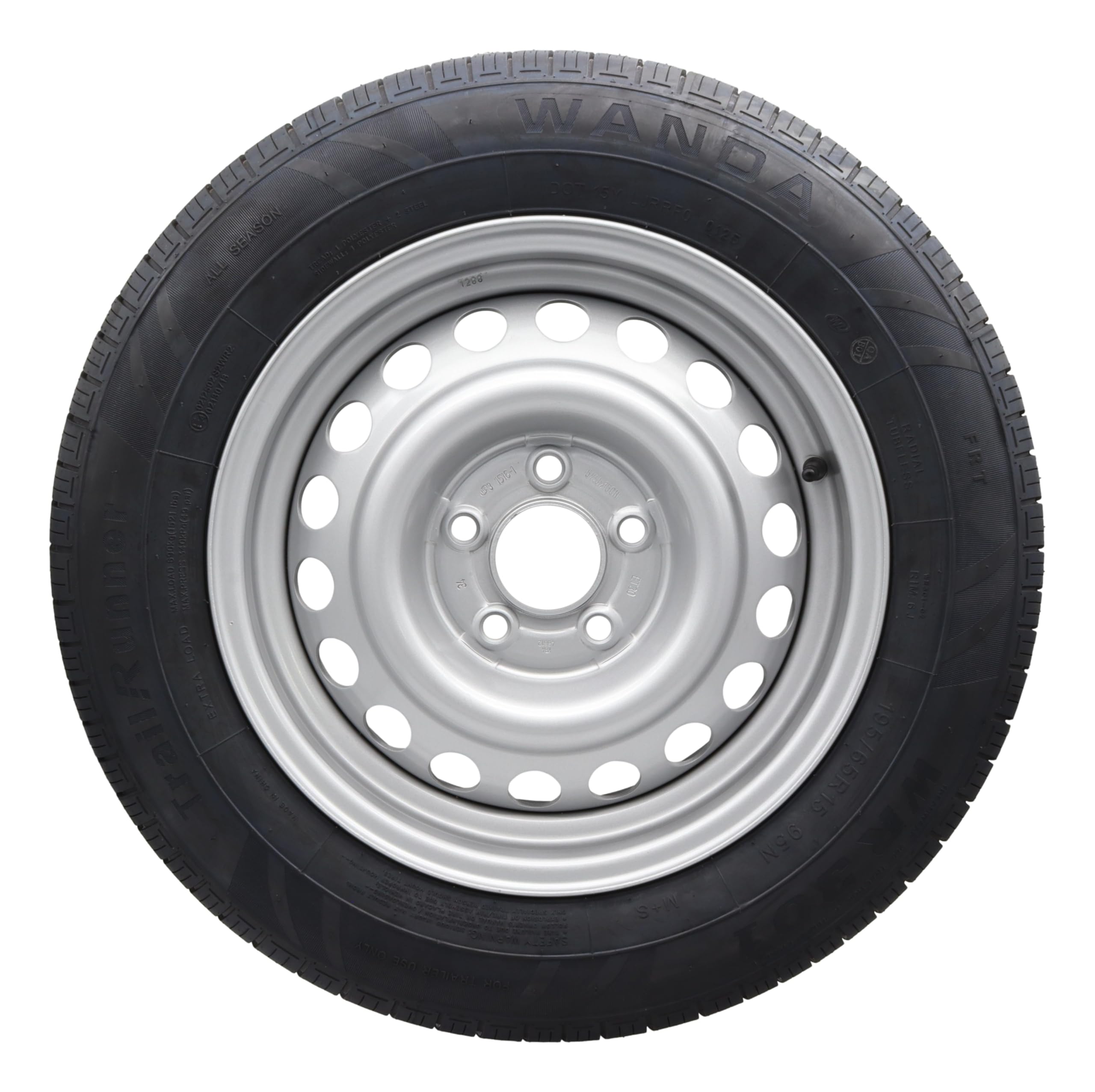 Roue Complète Pour Remorque 195/65 R15XL 112 x 5 - 15" Pour Caravane Avec Pneu 195 65 R 15 XL