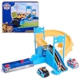 Pup Squad Track Set, Looping Track Playset & Vehicle Launcher with Chase & Marshall Toy Cars, Kids Toys for Boys & Girls Ages 3 and Up