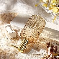 Vista 3 de Dispensador de jabón con bomba, dispensadores de jabón líquido recargable para manos y platos para encimera de baño, fregadero de cocina (ámbar)