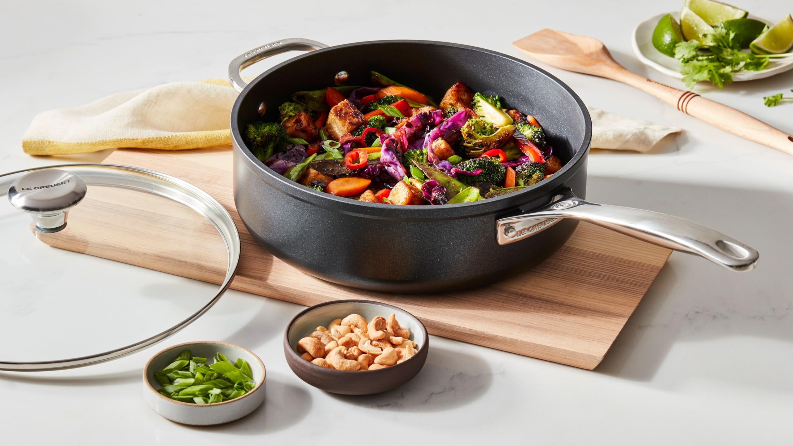 Amazon.com: Le Creuset Toughened Nonstick PRO Saute Pan With