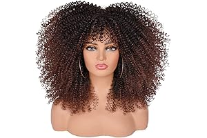 ANNISOUL 16Inch Curly Wigs for Black Women