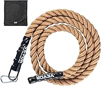 VEVOR 1.5 Inch Heavy-Duty Jute Gym Climbing Rope - 500lb Capacity Fitness Training Rope for Strength Workouts & Indoor Climbing