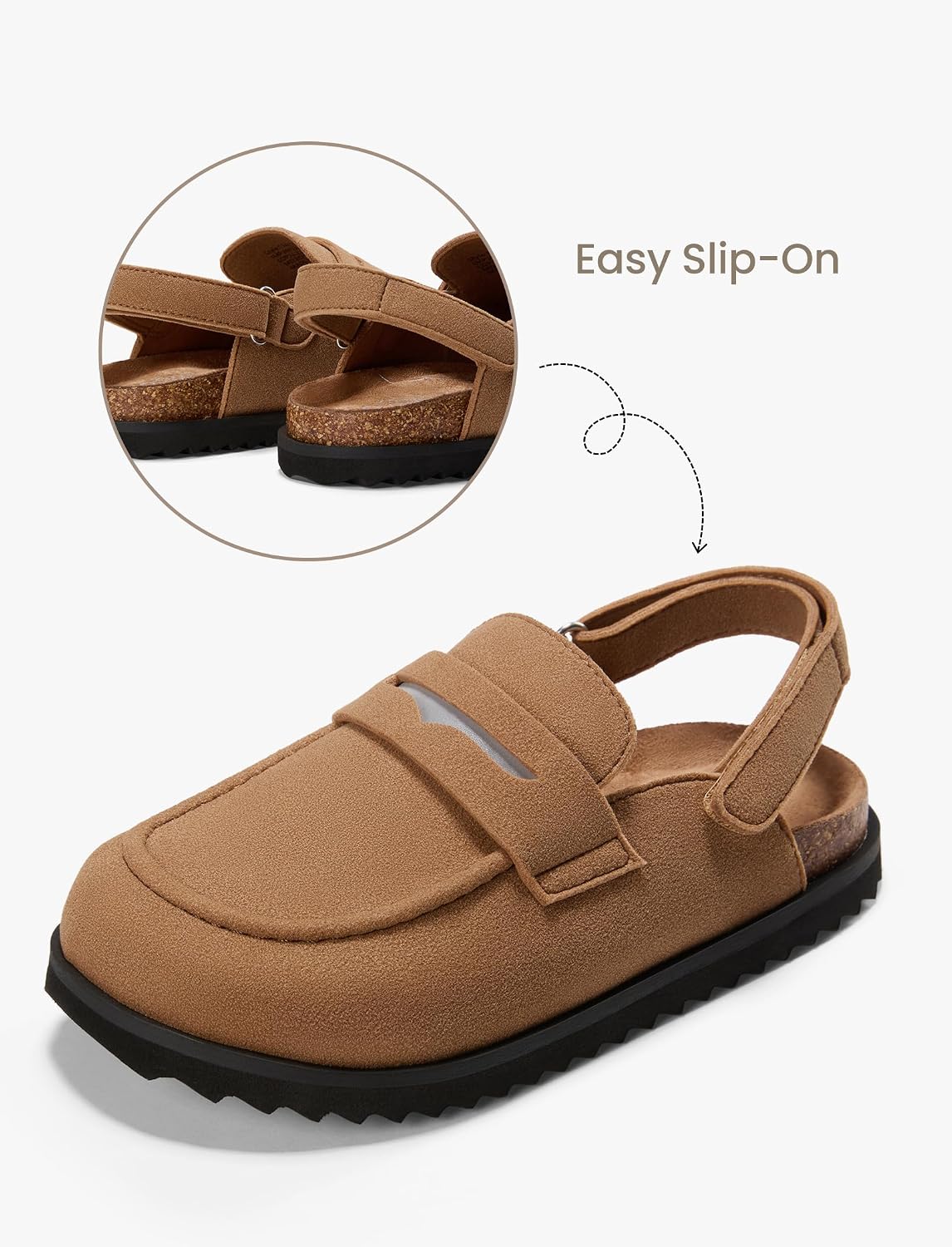 PATPAT Boys Girls Cloudtech Clogs Unisex Kids Footwear Slip-on Slippers Indoor Outdoor Mules Classic Adjustable Buckle Sandals