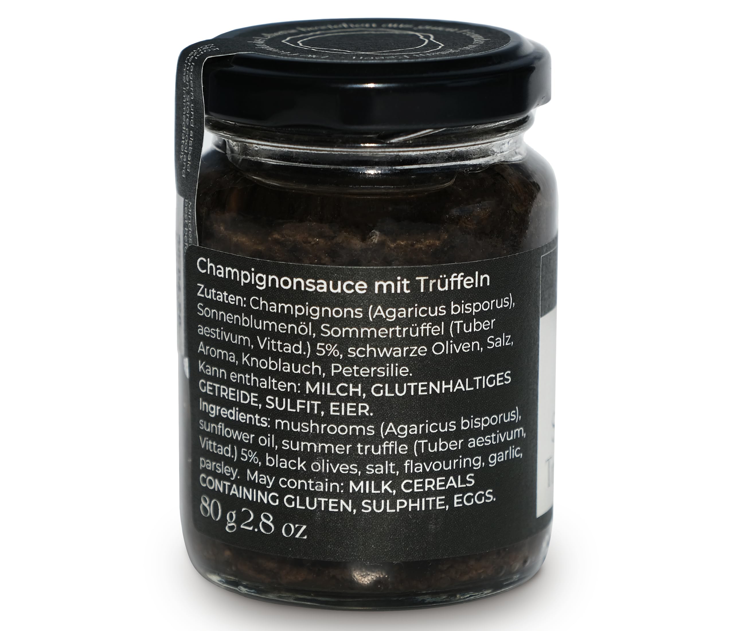 Lussiero Trüffel Sauce Schwarze Sommertrüffel Salsa Tartufata Tapenade Tuber Aestivum 80g
