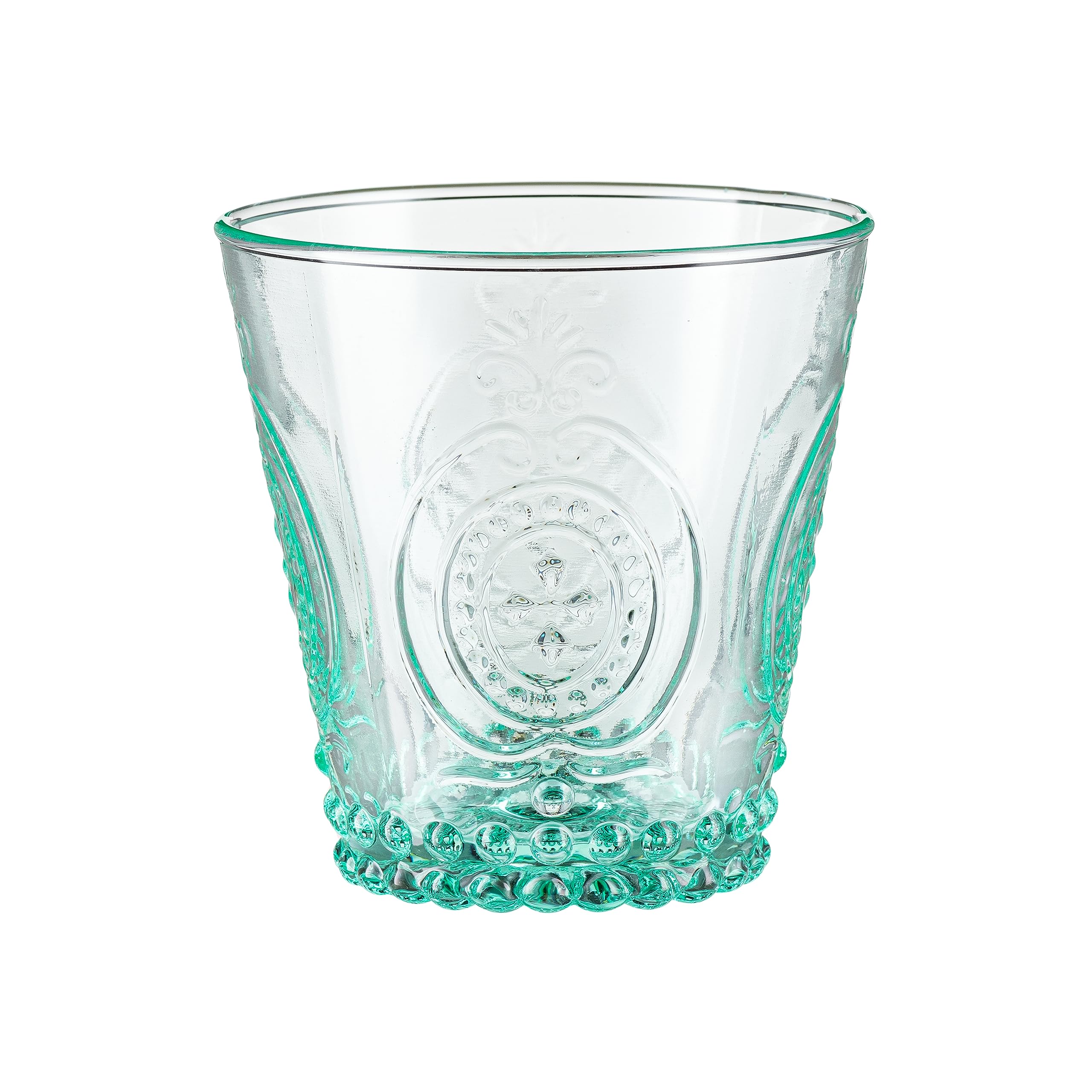 VILLA ITALIA SUMMER Handgefertigtes Glas (250 ml, 9 cm) - Frisches Meeres für stilvollen Genuss, Schöne Gläser, Bunte Gläser, Trinkgläser Bunt, Wasserglas, Trinkglas, Kristallgläser