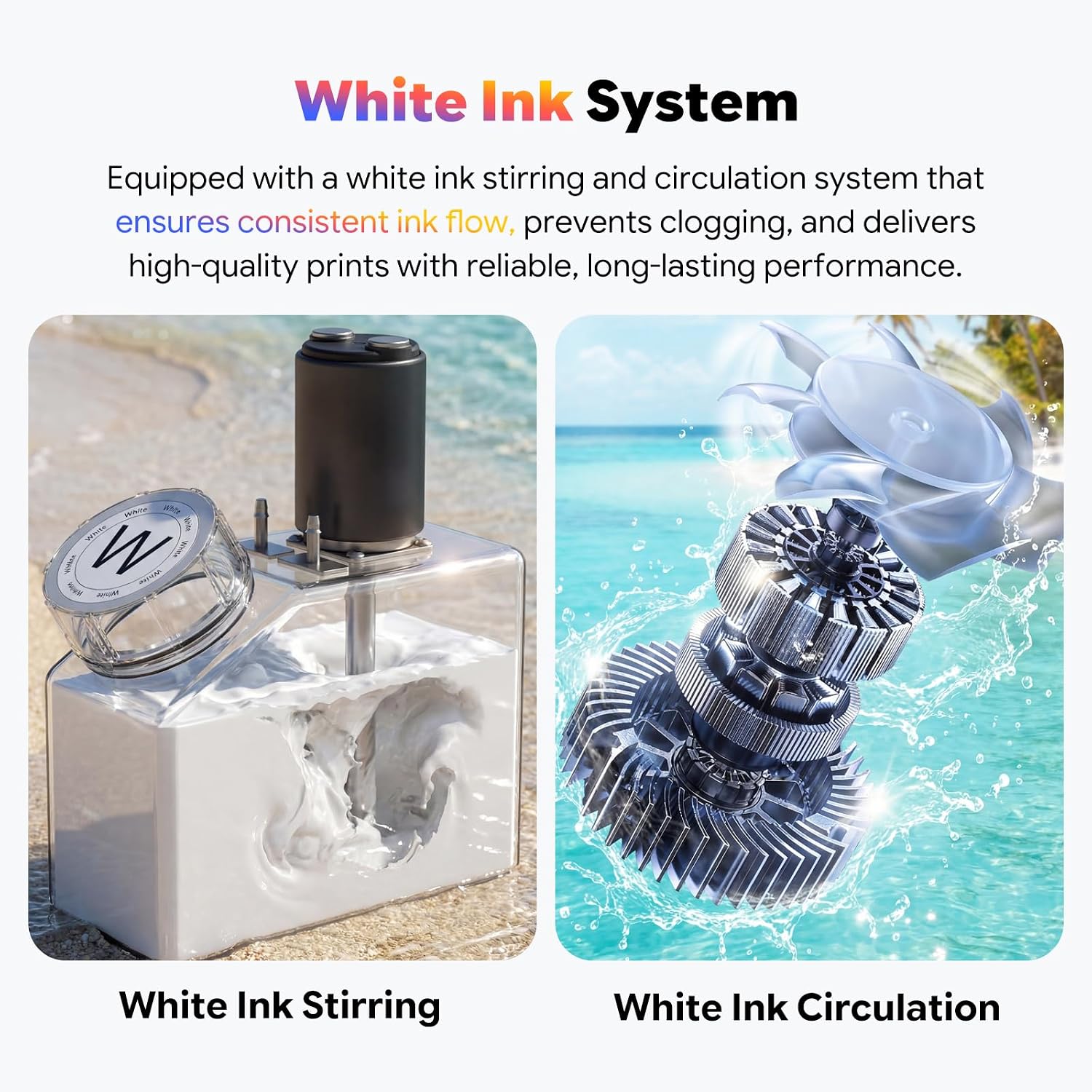 EXPLUX A3 DTF Printer C13 with XP600 Printhead, Auto-Clean & White Ink Circulation, Low-Ink Alert, 2-Year Free Ink, 2X Speed Printing for DIY T-Shirts, Hats, Bags (A3, Printer+Powder Shaker)