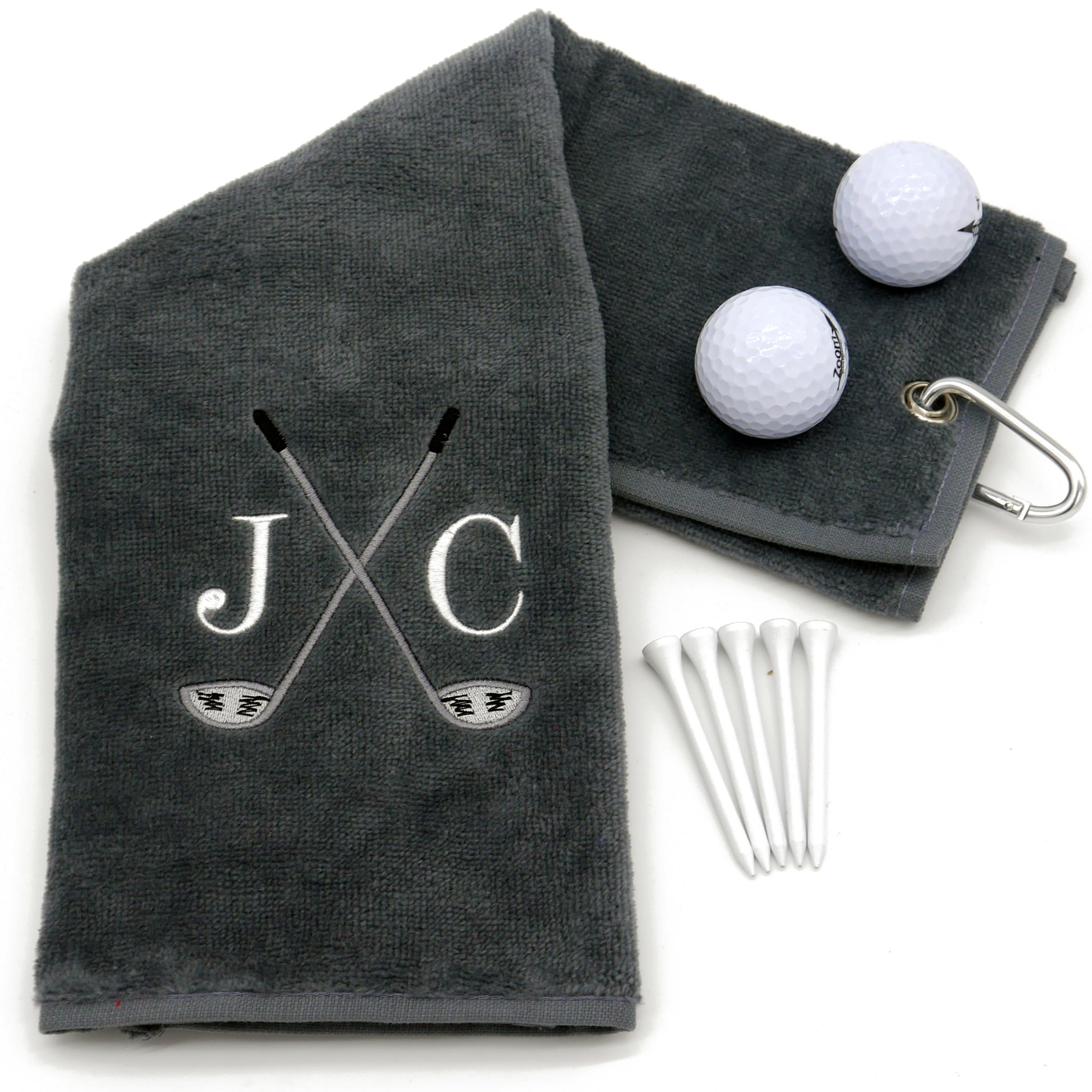 The T-Shirt Barnicle Personalised Embroidered Golf Towel — image 1