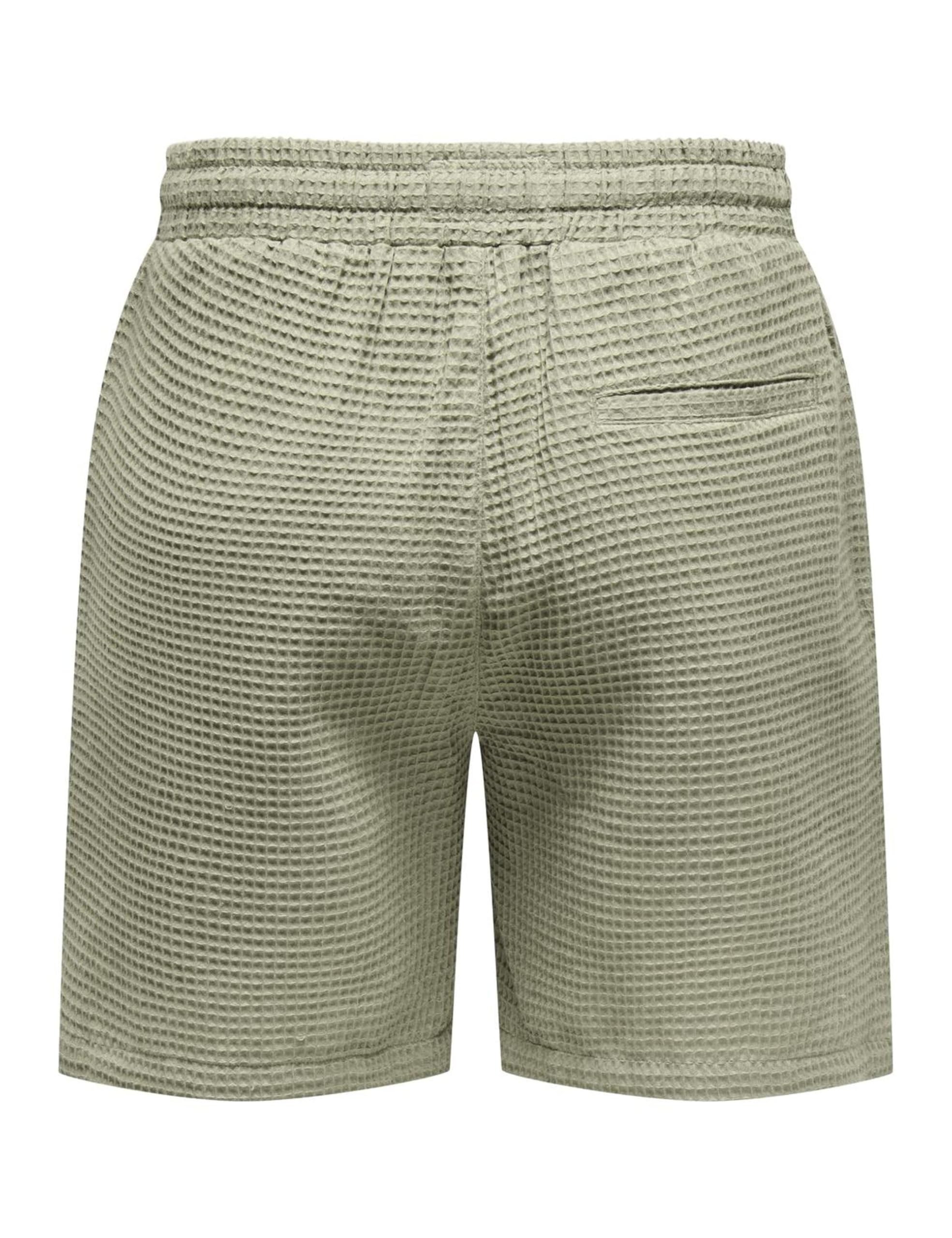 Onstel Savier Waffle Shorts 0326, Laurel Oak, L