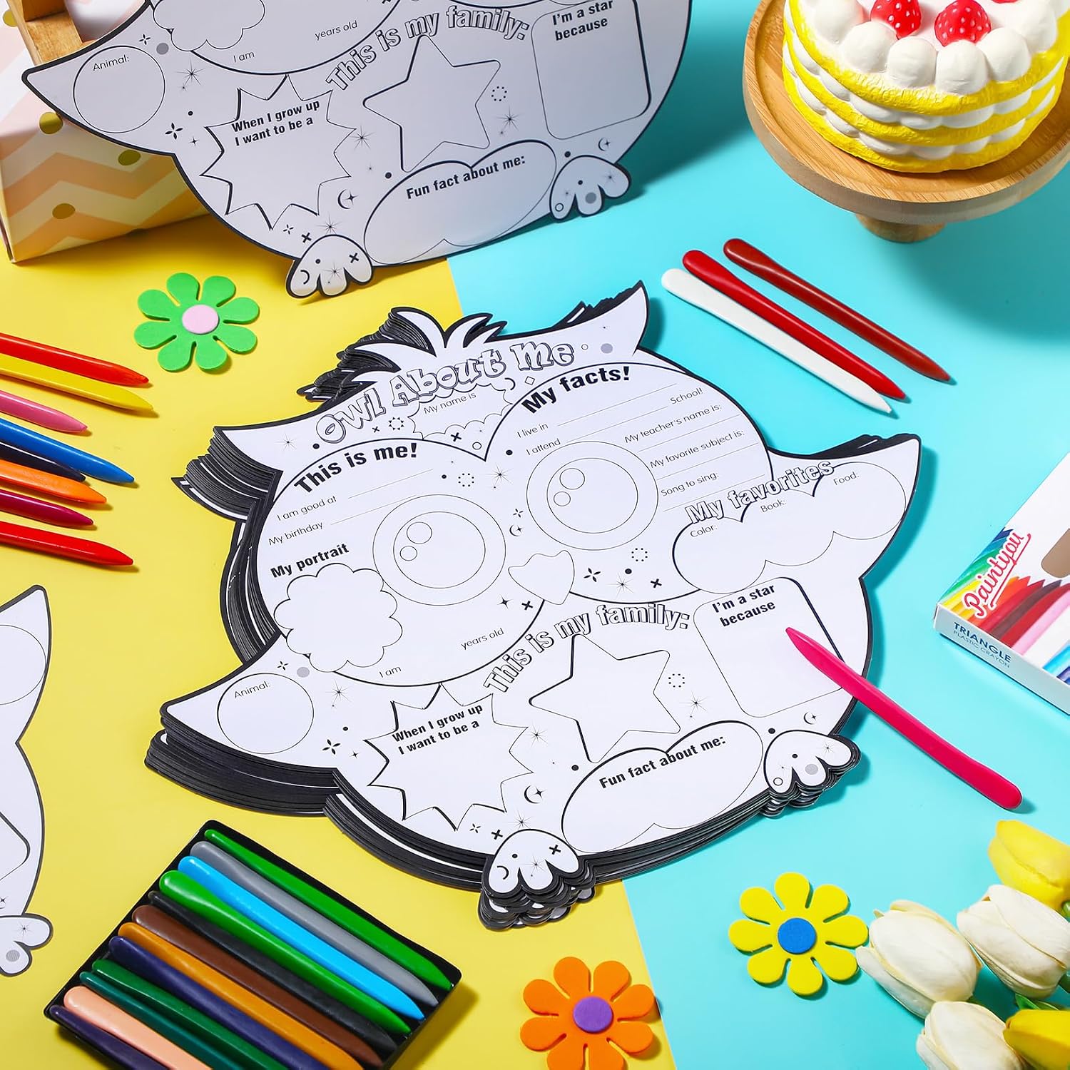 40 Pieces All About Me Posters with 24 Crayon Philippines | Ubuy