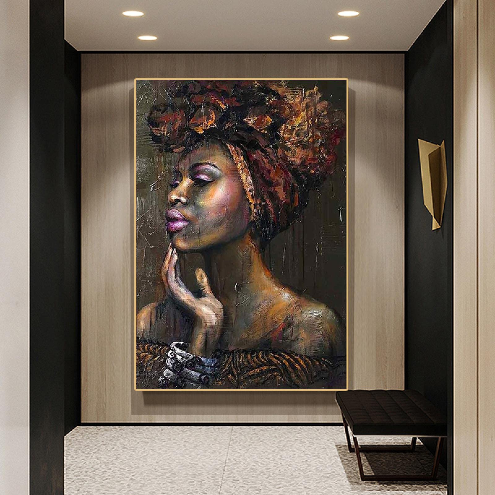The Most Beautiful Painting Of A Black Woman Beautiful Black Women Art