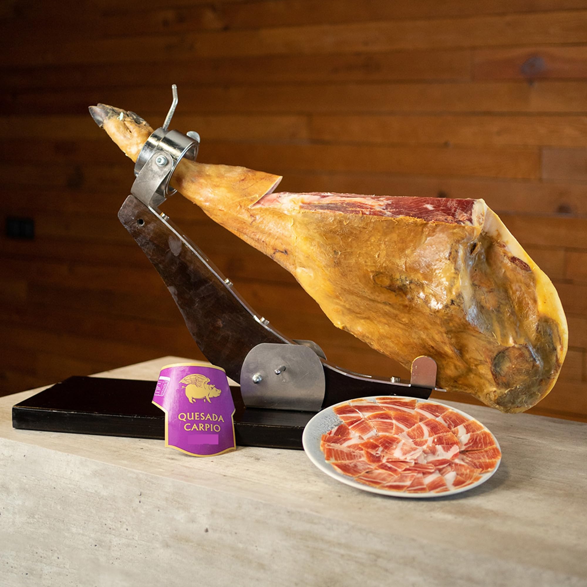 Paletilla Serrana Duroc Gran Reserva · Quesada Carpio Curación 12 Meses · Pieza Entera 5Kg · Degustación y Regalo
