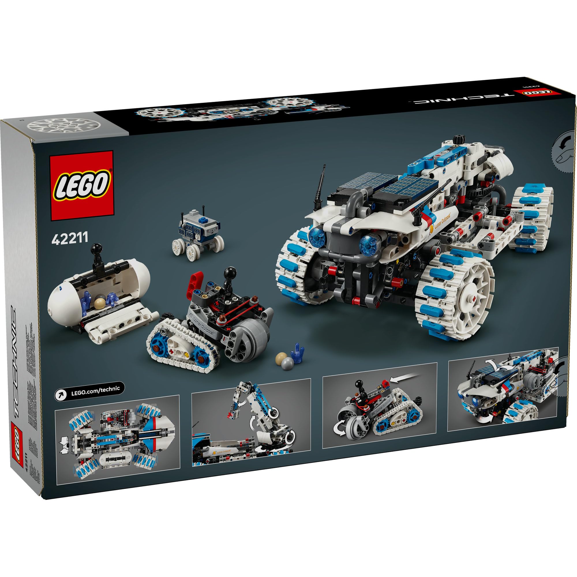 Amazon.com: 樂高42211 Technic, Lunar Outpost(R) 月亮探險家汽車