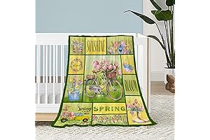 Baby Easter Blanket - Spring Farmhouse Blanket