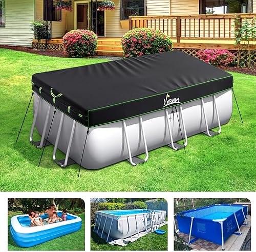 UIRWAY 12x24 FT Rectangular Pool Cover - Thumbnail 5