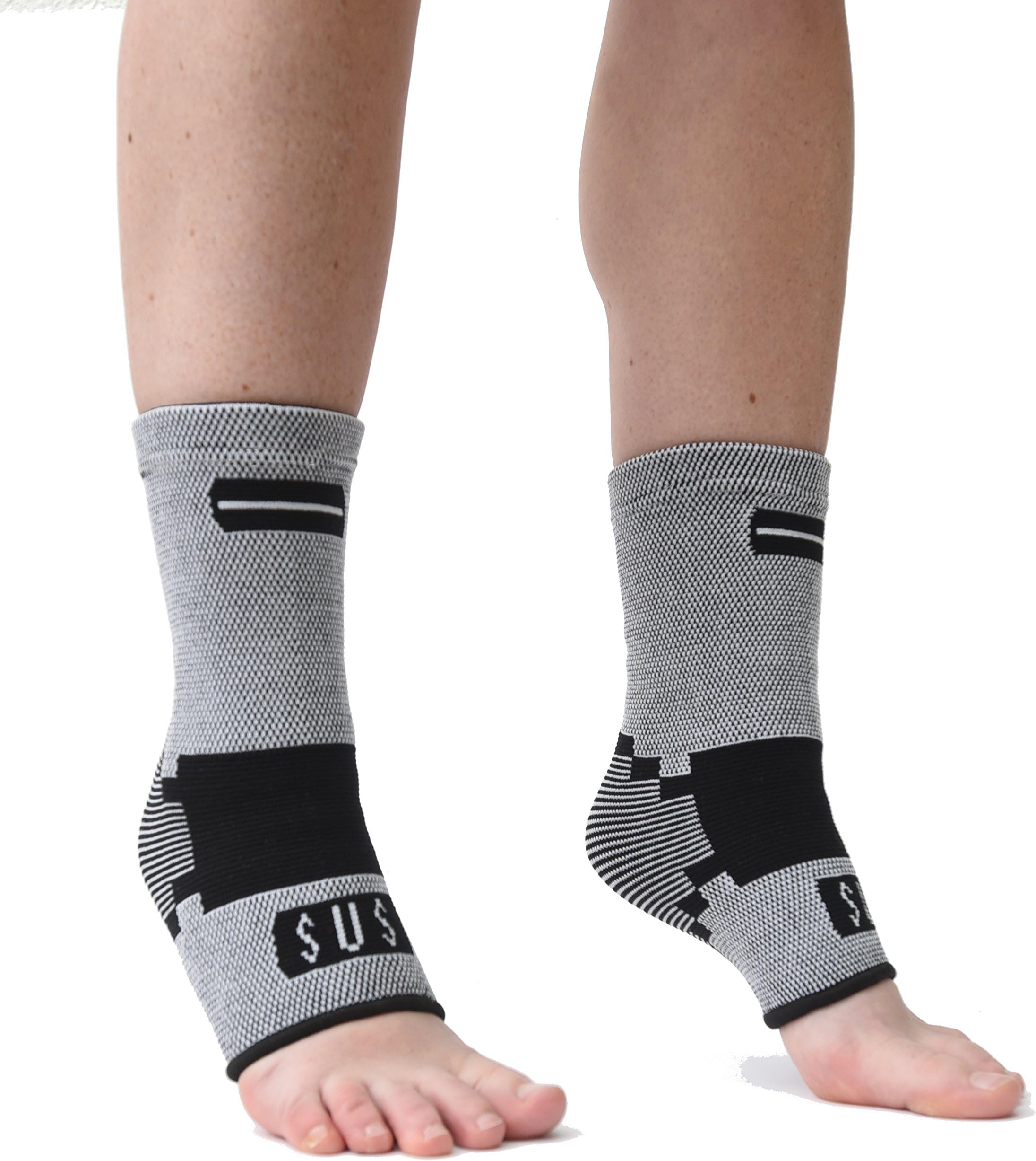 Classic Foot Compression Sleeves (1 Pair) By Susama: Small/Medium - Plantar Fasciitis Heel Arch Support – for Men & Women – Socks for Walking, Running, Hiking, Sports, Cross Training, Jogging, Work