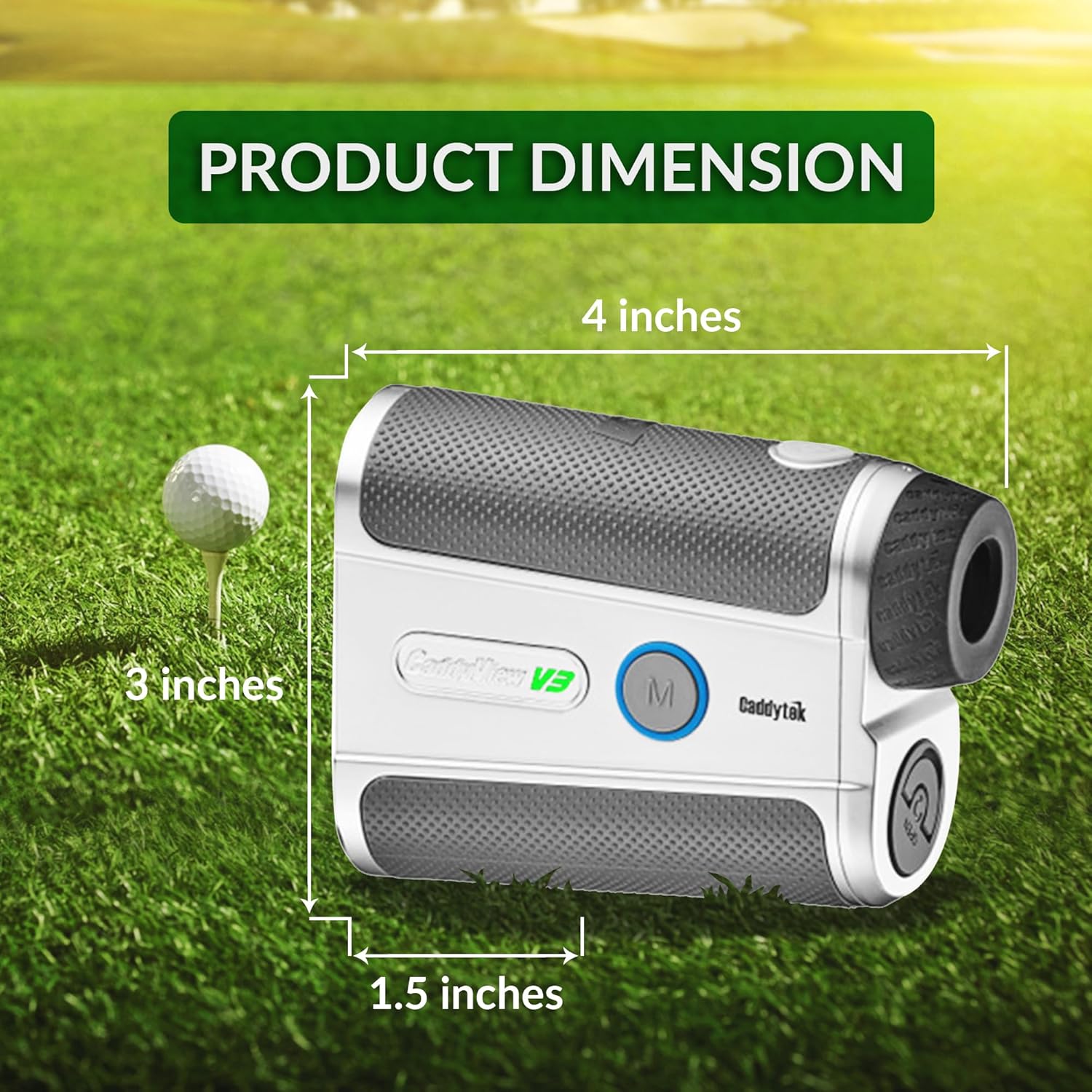 Caddytek Golf Laser Rangefinder with Slope and Pin Validation Functions