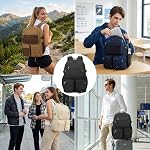 Lohol Sac de jour imperméable avec des poches de Mulitiple pour le Travel Outdoor College, 15.6 sac à dos pour ordinateur portable inch pour hommes et femmes
