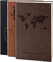 Vista 15 de Personal Leather Journal Notebooks 12 Design, 9 Color - Black Journal for Women, Men - Custom Notebook to Write in - Diary for Girls, Women