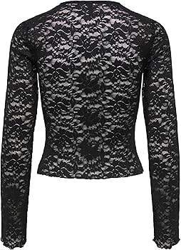 Only ONLALBA L/S LACE TOP JRS Birch 15363763-180083