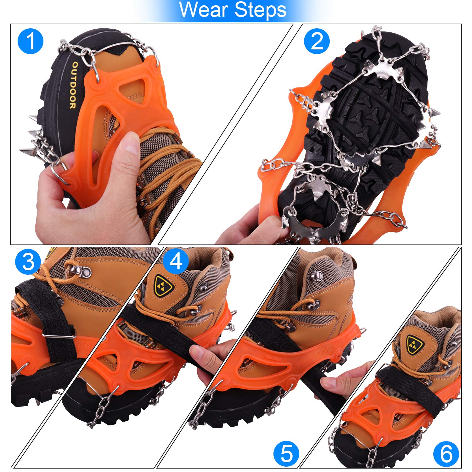 Spikes Für Schuhe Winter - Steigeisen - Schuhspike Produktbild-Vorschau 9