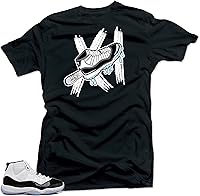 Vista 15 de SNELOS Sneaker Matching Graphic T Shirt for Men Breathable Cotton Streetwear Tee Casual