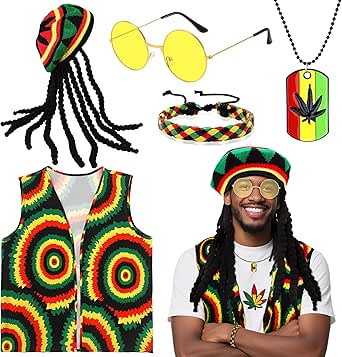 Jamaicaanse pet met dreadlocks Jamaicaanse pet met dreadlocks