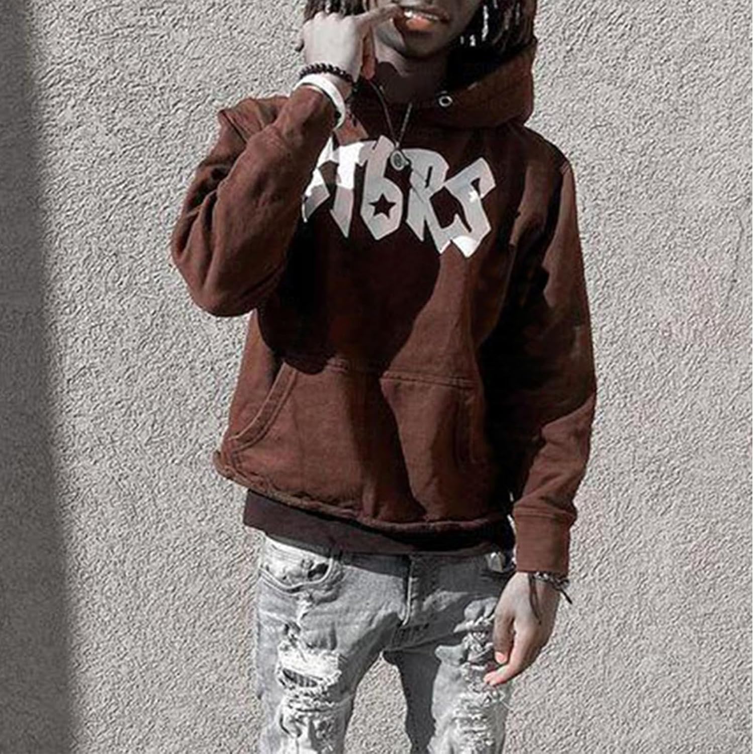 Amiblvowa Y2K Hoodie for Men Women Spider Web Graphic Hoodies Aesthetic Grunge Hooded Sweatshirt Oversized Harajuku Jacket - Image 4