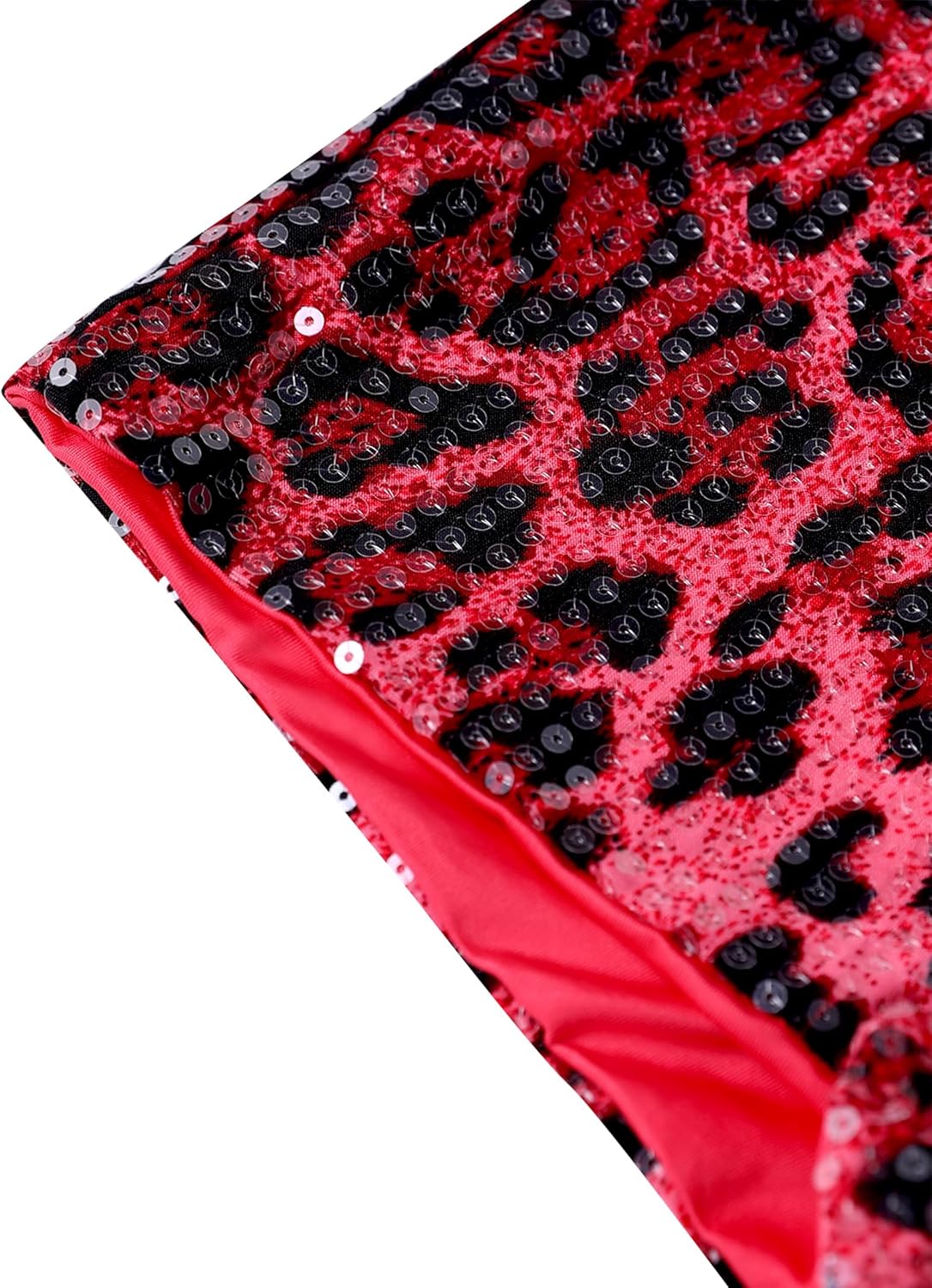 SOFIA'S CHOICE Women Sequin Shorts Sexy Rave Club Sparkly Mini Cheetah Print Shorts - Image 5