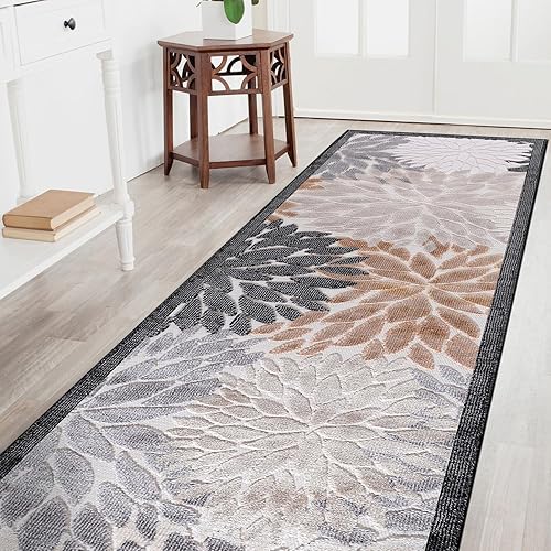 Miniatura 384 de CAMILSON Indoor Outdoor Rug 5x7 Bohemian Medallion Floral Area Rugs for Indoor and Outdoor Patios Easy-Cleaning Non-Shedding Living Room Garden and
