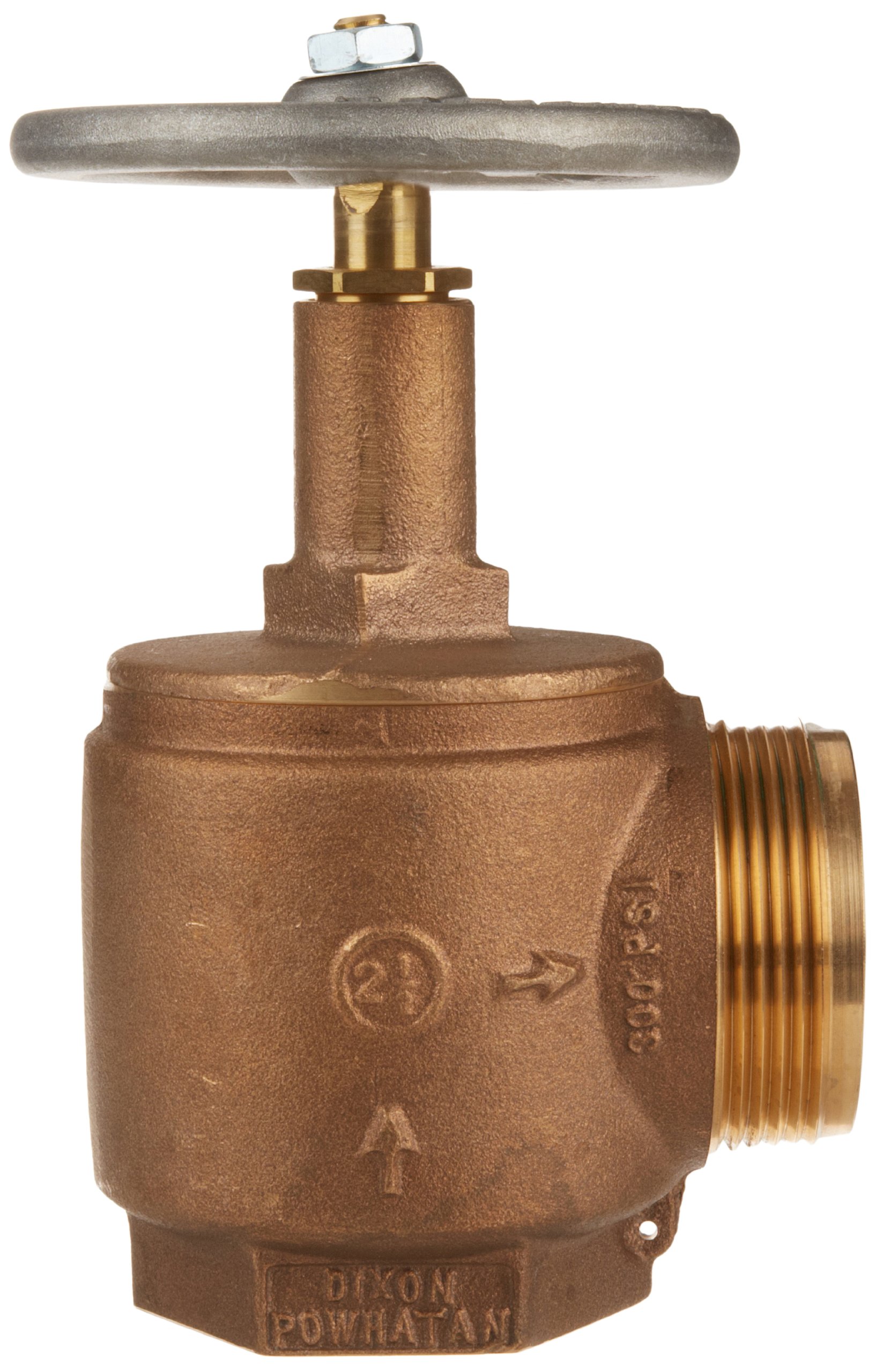 Dixon AV250 Powhatan Cast Brass Domestic Angle Hose Valve, 2-1/2