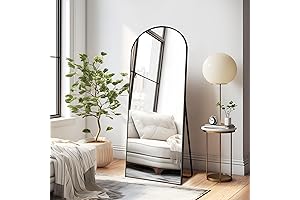 NicBex Arched Black Mirror 56"x19"