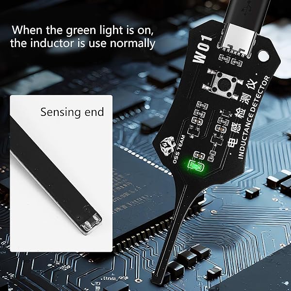 Precise Electromagnetic Inductance Tester W01 Inductor Detectors for Phone Motherboards Repair Maintenance on Site Repair Portable Inductance Meter - 3