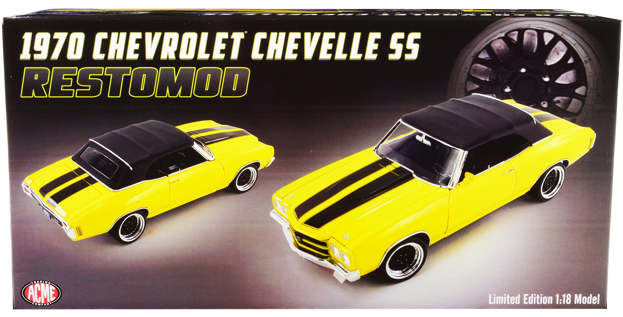 Amazon.com: 1970 Chevy Chevelle SS Restomod Convertible Yellow w