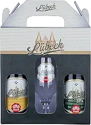 Kit Lübeck 1 Lager - 1 Ipa - 1 Taça Lübeck Cerveja - Packs de Craft Beer