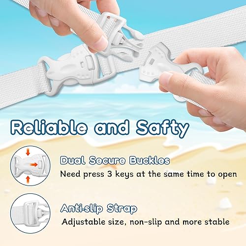 Miniatura 3 de DRQ Chaleco de natación para niños pequeños, flotadores para niños de 22 a 66 libras, chaleco salvavidas para niños con arnés de hombro con alas de