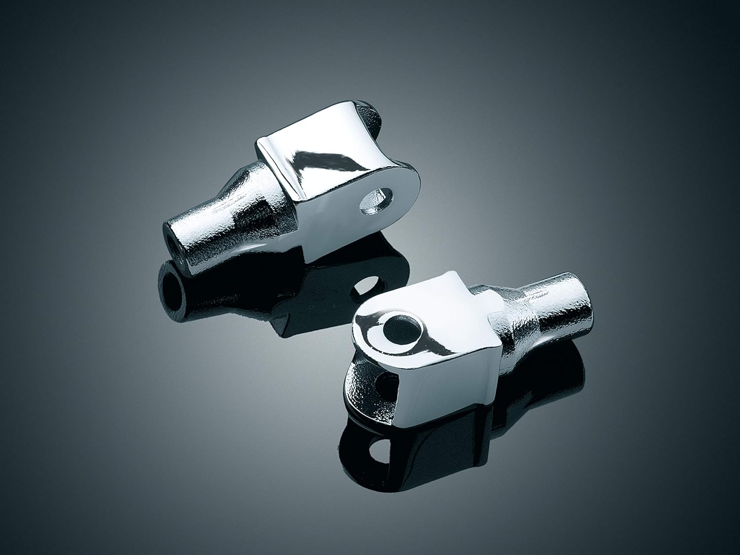 Kuryakyn 8803 Motorcycle Footpeg Component: Tapered Peg Adapters for 1996-2019 Honda Motorcycles, Chrome, 1 Pair