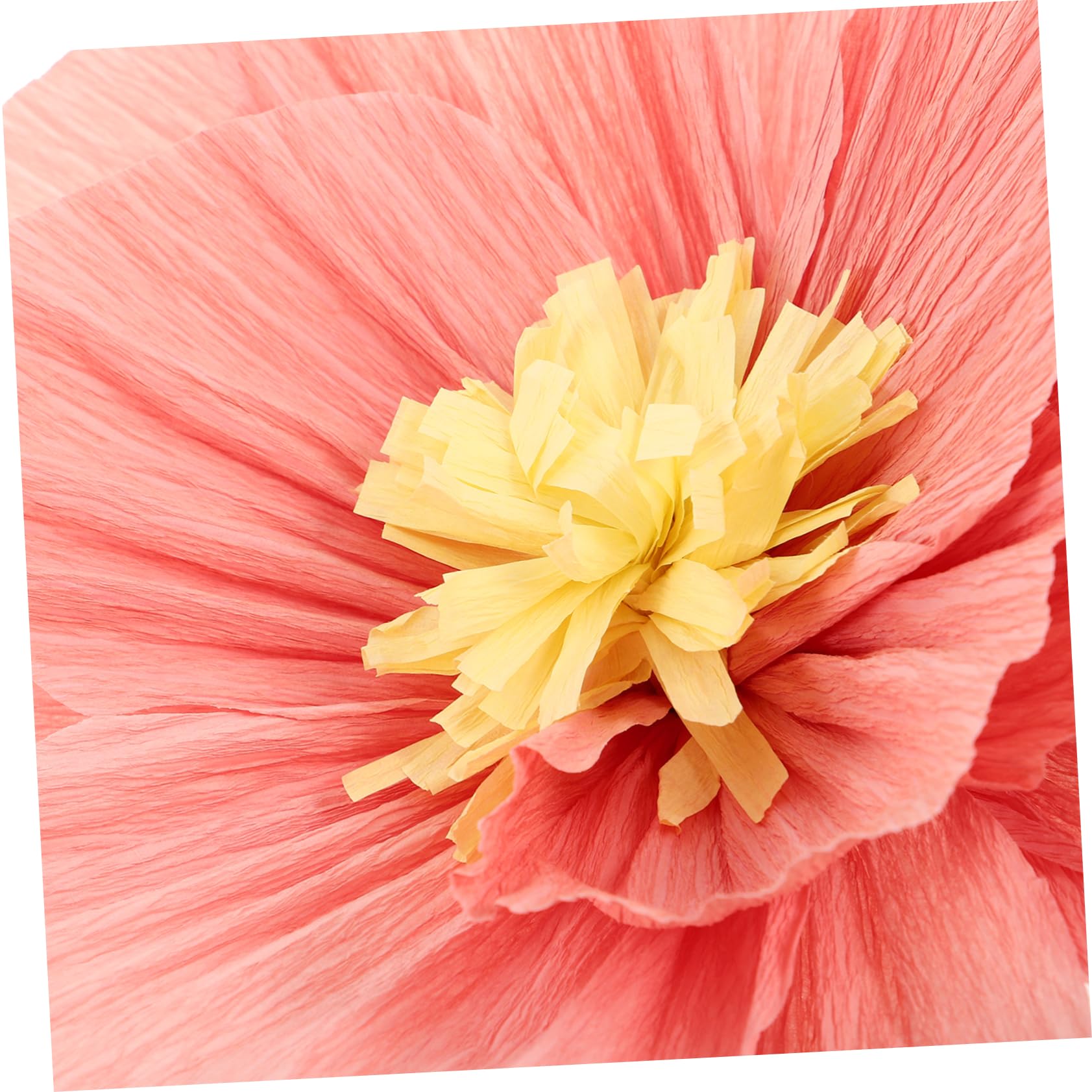 24 Pièces Décor de Fleurs Papier Crépon pour Décorations Murales Fleurs Artificielles pour Mariage et Shower Accessoires de Décoration Polyvalents Texturés