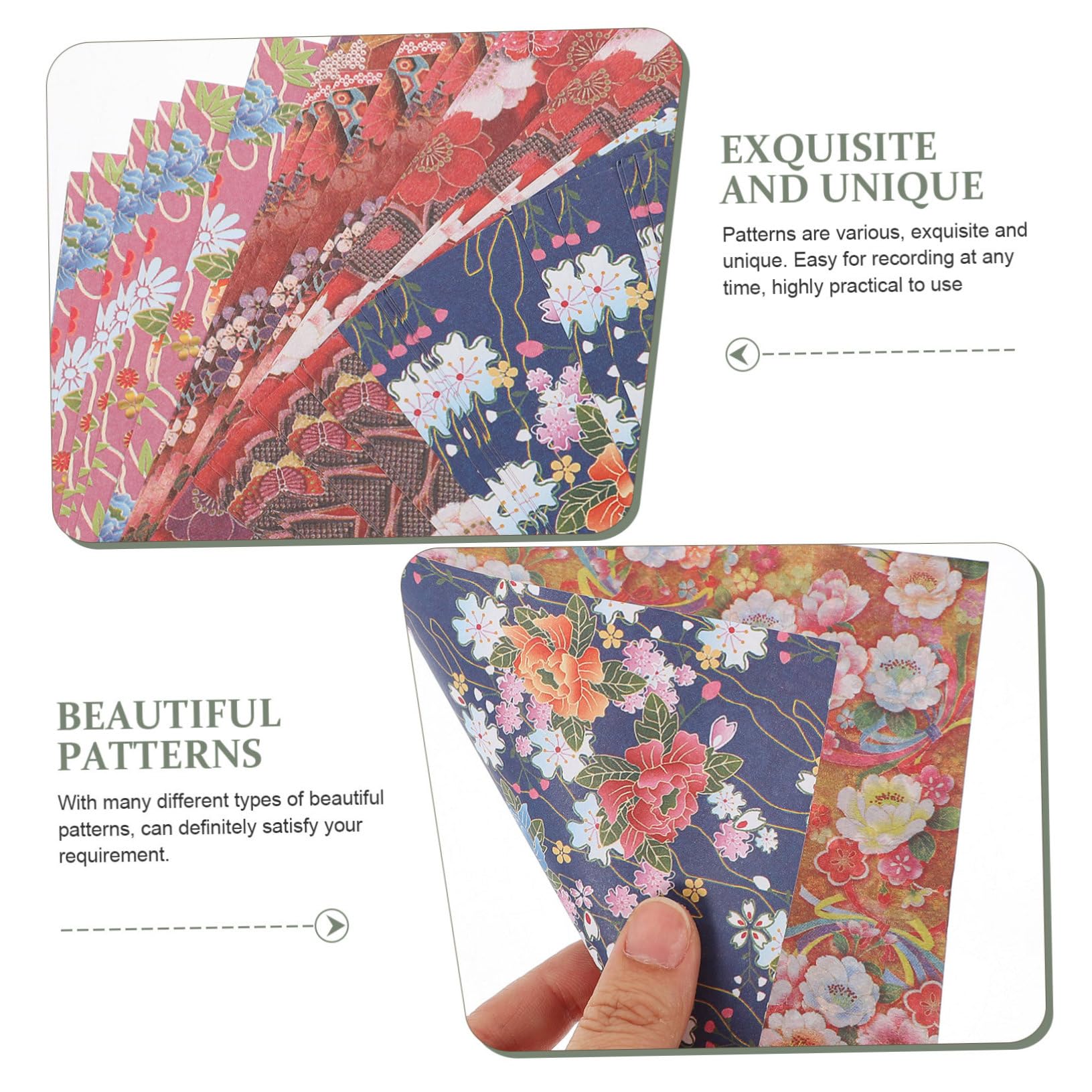 SHINEOFI Carta Origami Spessa E Robusta 480 Fogli Quadrati Carta Da Bricolage Bifacciale Motivi Colorati Per Ragazzi Ragazze E Adulti