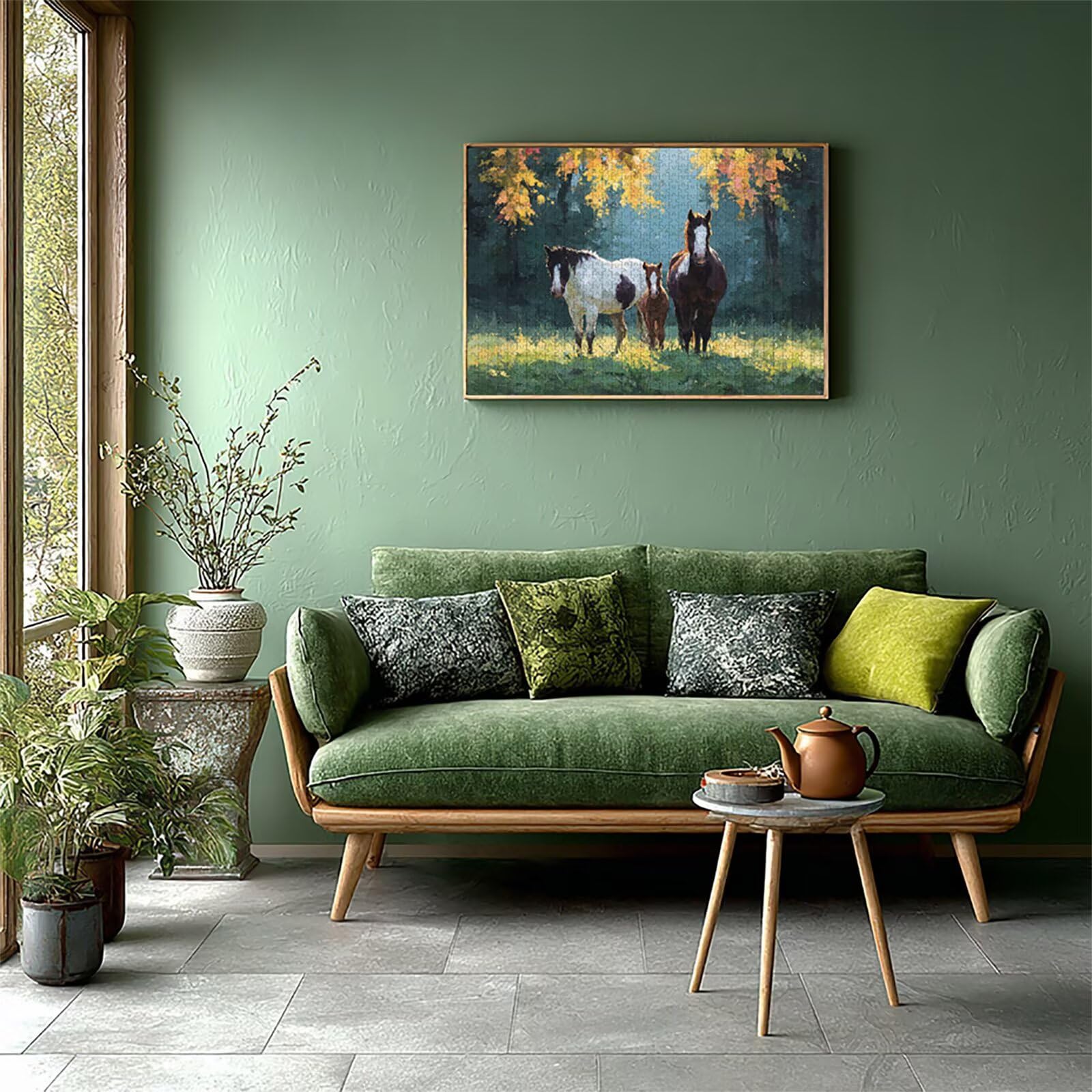 Animal Puzzle Madera 3000 Piezas, Caballo Puzzle Adultos con Caja 122x81cm, Rompecabezas Desafiante, para Hombres Mujeres Adolescente, Juegos de Rompecabezas Creativos, Decoracion Hogar Regalo, G-1166
