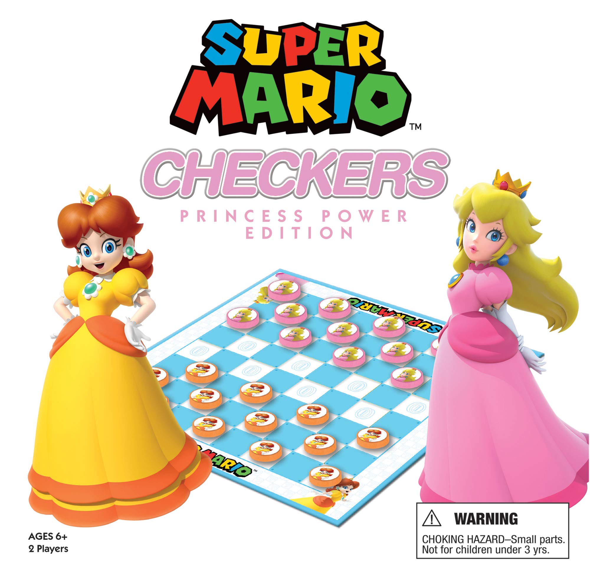 Super Mario Boardgame Checkers Princess Power USAopoly Giochi Tavolo Accessori