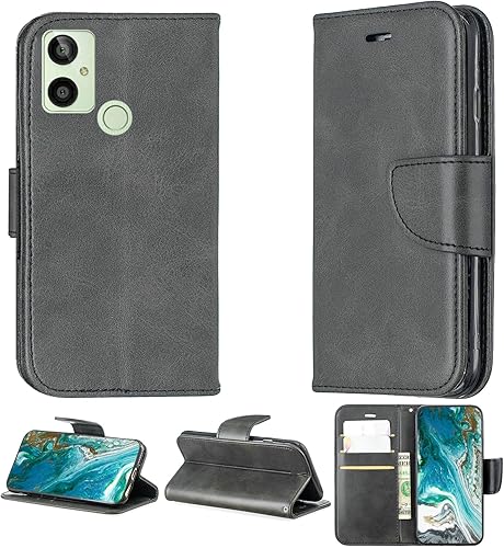 jioeuinly Kalley Silver C Case Compatible with Kalley Silver C Phone Case Cover Flip Stand Cover PU Leather YZW Wallet Case Black