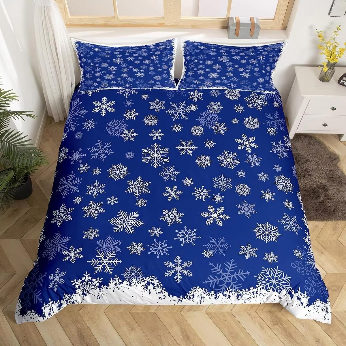 Couette de Noël respirante 140x200 anti-transpiration pour le sommeil hivernal des enfants