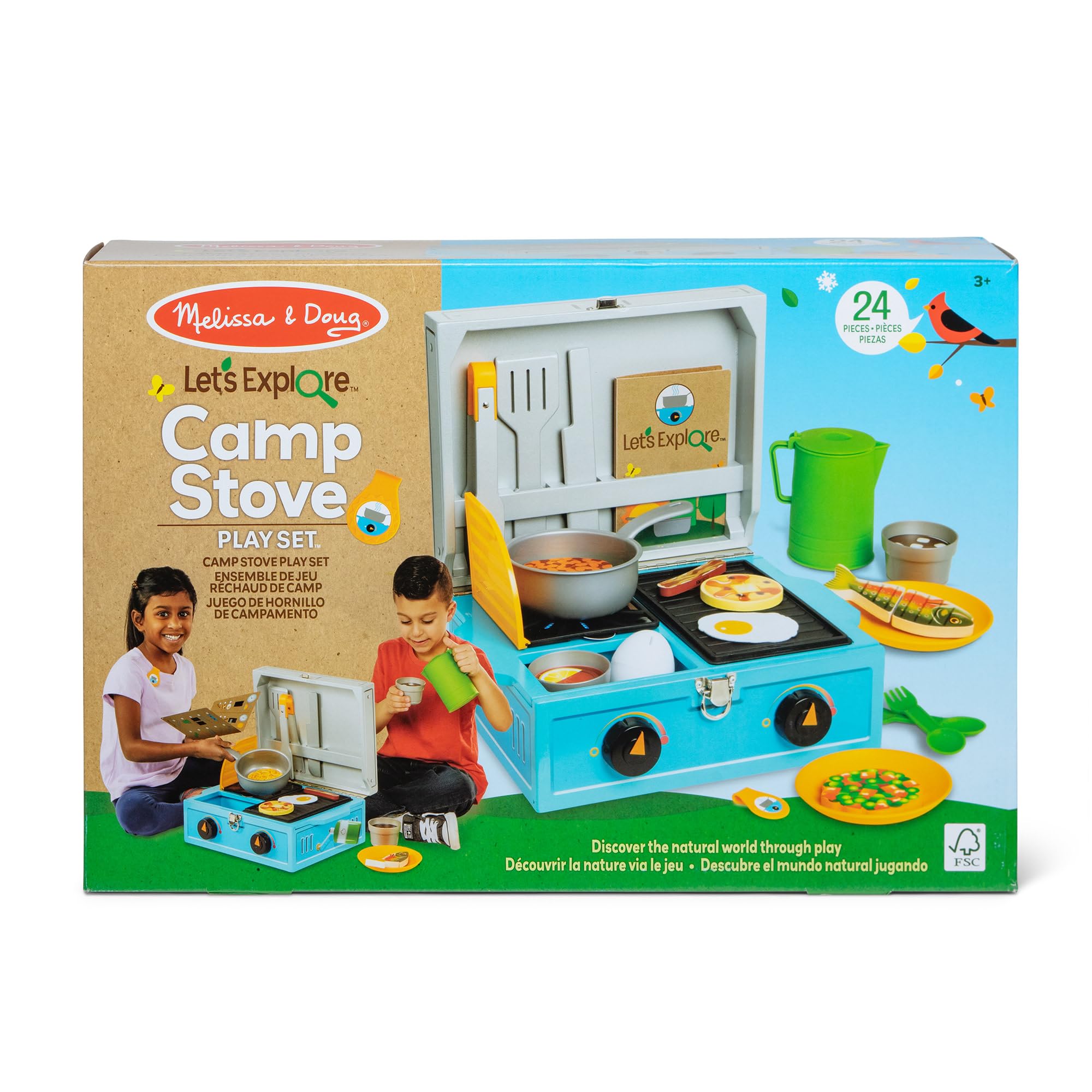 Melissa & Doug Juego De Hornillo De Campamento, Juego De Camping para Niños, Juguetes De Desarollo, 3+, Regalo para Niño O Niña