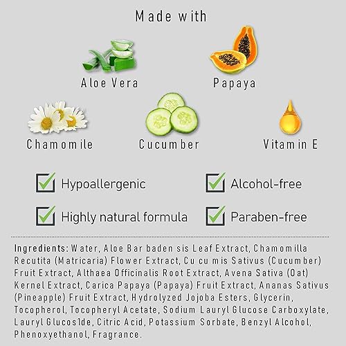 Miniatura 3 de No más sudor toallitas corporales con extractos botánicos nutritivos, paquete de 250 unidades envueltas individualmente de 10 x 9 pulgadas,