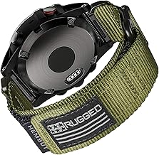 Compatible With Garmin Watch Band, Super Rugged Nylon Sports Strap With Woven Loop Design, For Fenix/Forerunner/Approach/MARQ/Quatix/D2 Series Tough Replacement Band For Men