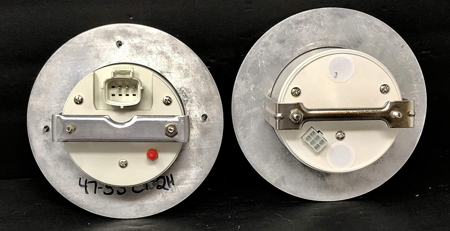 1947 1948 1949 1950 1951 1952 1953 Chevy Truck 2 Gauge 3 3/8" Quad Style GPS Dash Cluster Panel White